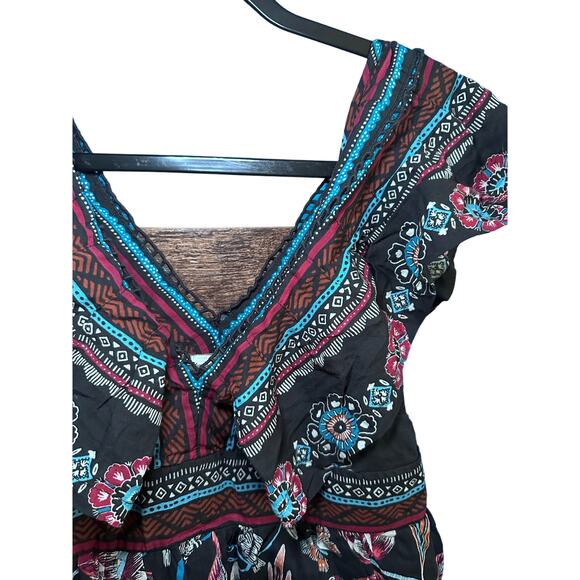 NEW Anthropologie V-Neck Plunge Tunic Mini Dress XXSP - Picture 2 of 8